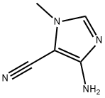 1-甲基-4-氨基咪唑-5-甲腈, 40637-80-7, 结构式