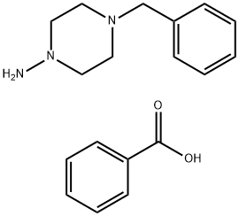4-苄基哌嗪-1-胺苯甲酸酯 结构式