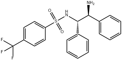 N-[(1S,2S)-2-氨基-1,2-二苯基乙基]-4-(三氟甲基)苯亚磺酰胺, 410096-73-0, 结构式