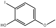 2-ヨード-5-メトキシフェノール 化学構造式