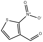 2-ニトロチオフェン-3-カルバルデヒド 化学構造式