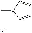 カリウムメチルシクロペンタジエニド 化学構造式
