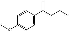 1-メトキシ-4-(1-メチルブチル)ベンゼン 化学構造式