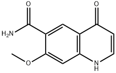1,4-二氢-7-甲氧基-4-氧代-6-喹啉甲酰胺 结构式