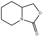 ヘキサヒドロオキサゾロ[3,4-a]ピリジン-3-オン 化学構造式