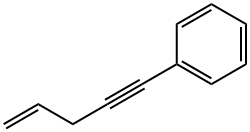 1-フェニル-4-ペンテン-1-イン 化学構造式