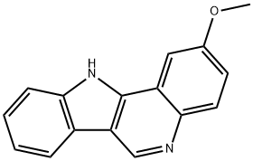 2-メトキシ-11H-インドロ[3,2-c]キノリン 化学構造式