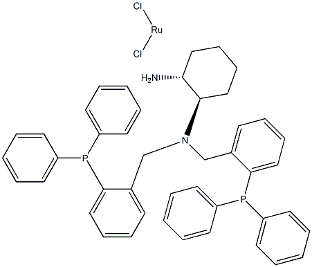苄二氯{(1R,2R)- N,N -双[2 - (二苯基膦)]环己烷-1,2 - 二胺钌(II), 429678-11-5, 结构式