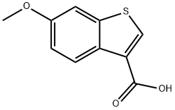 6-Methoxybenzo[b]thiophene-3-carboxylic acid Struktur
