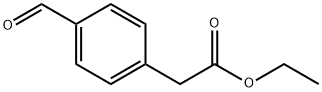 2-(4-ホルミルフェニル)酢酸エチル 化学構造式