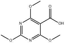 2,4,6-三甲氧基嘧啶-5-甲酸 结构式