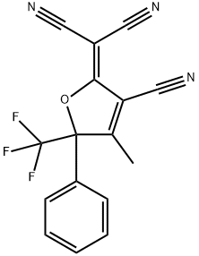 2-dicyanoMethylene-3-cyano-4-Methyl-5-phenyl-5- trifluoroMethyl-2,5-dihydrofuran Structure