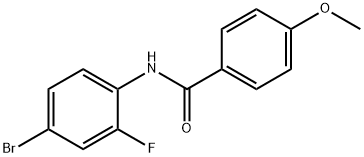 N-(4-bromo-2-fluorophenyl)-4-methoxybenzamide Structure