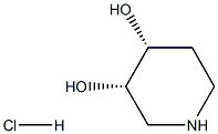 cis-3,4-Piperidinediol hydrochloride Structure