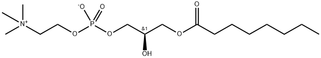 1-octanoyl-2-hydroxy-sn-glycero-3-phosphocholine Structure