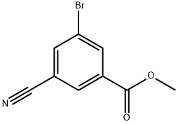 3-BroMo-5-cyanobenzoic acid Methyl ester Structure