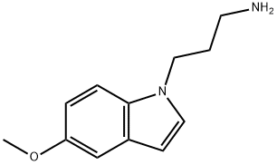 3-(5-甲氧基-1H-吲哚-1-基)丙-1-胺, 46397-97-1, 结构式