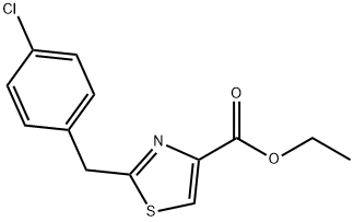 Ethyl 2-[(4-chlorophenyl)Methyl]-1,3-thiazole-4-carboxylate Structure