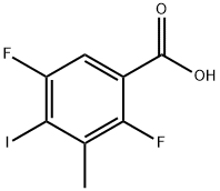 2,5-difluoro-4-iodo-3-Methylbenzoic acid Structure