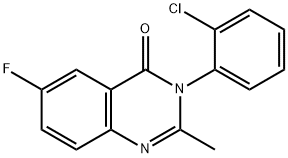 3-(2-chlorophenyl)-6-fluoro-2-Methylquinazolin-4(3H)-one Structure