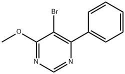 5-溴-4-甲氧基-6-苯基嘧啶 结构式