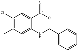 N-Benzyl-4-chloro-5-Methyl-2-nitroaniline Struktur