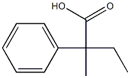 2-Methyl-2-phenylbutanoic acid Struktur
