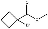 1-ブロモシクロブタンカルボン酸メチル 化学構造式