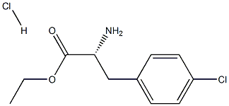 (R)-Ethyl 2-aMino-3-(4-chlorophenyl)propanoate hydrochloride Struktur