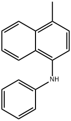 4-甲基-N-苯基萘-1-胺, 51793-09-0, 结构式