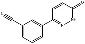 3-(6-Oxo-1,6-dihydro-3-pyridazinyl)benzonitrile, 97% Struktur