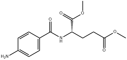 N-(P-アミノベンゾイル)-L-グルタミン酸ジメチルエステル 化学構造式