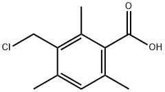 Benzoic acid, 3-(chloroMethyl)-2,4,6-triMethyl- Struktur