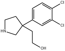2-(3-(3,4-二氯苯基)吡咯烷-3-基)乙醇, 52423-89-9, 结构式