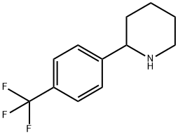 2-[4-(trifluoromethyl)phenyl]piperidine Structure