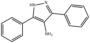 3,5-二苯基-1H-吡唑-4-胺 结构式