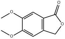 5,6-ジメトキシ-3H-イソベンゾフラン-1-オン 化学構造式