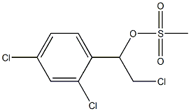 2,4-Dichloro-alpha-(chloromethyl)benzenemethanol methanesulfonate Structure