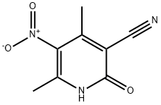2-羟基-4,6-二甲基-5-硝基烟腈 结构式