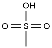Methanesulfonic acid Struktur