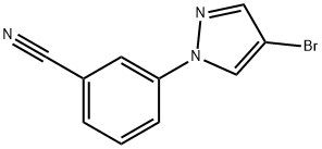 3-(4-BroMo-1H-pyrazol-1-yl)benzonitrile Structure