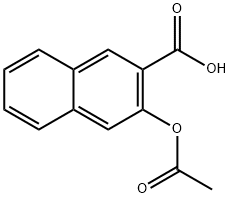 3-乙酰基氧基-2-萘甲酸 结构式