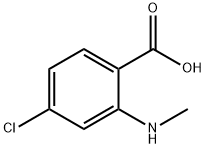 4-Chloro-2-MethylaMino-benzoic acid, 54675-18-2, 结构式