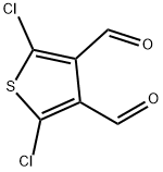 2,5-Dichlorothiophene-3,4-dicarbaldehyde Struktur