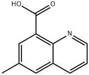 6-メチルキノリン-8-カルボン酸 化学構造式