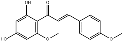 2',4'-Dihydroxy-4,6'-dimethoxychalcone Struktur