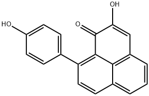 2-羟基-9-(4-羟基苯基)-1H-萘嵌苯-1-酮 结构式