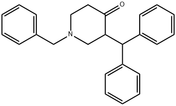 3-Benzhydryl-1-benzylpiperidin-4-one Structure