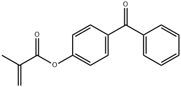 4-甲基丙烯酰氧基二苯甲酮 结构式
