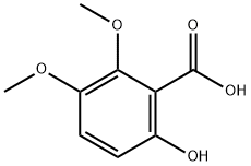 6-羟基-2,3-二甲氧基苯甲酸 结构式